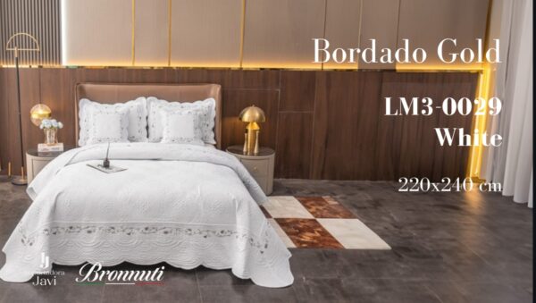 Colcha Bordada 220x240cm LM3 - Imagen 3