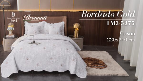 Colcha Bordada 220x240cm LM3