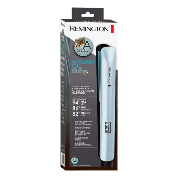 Plancha de Cabello Alisadora Argán Azul Remington S8500A