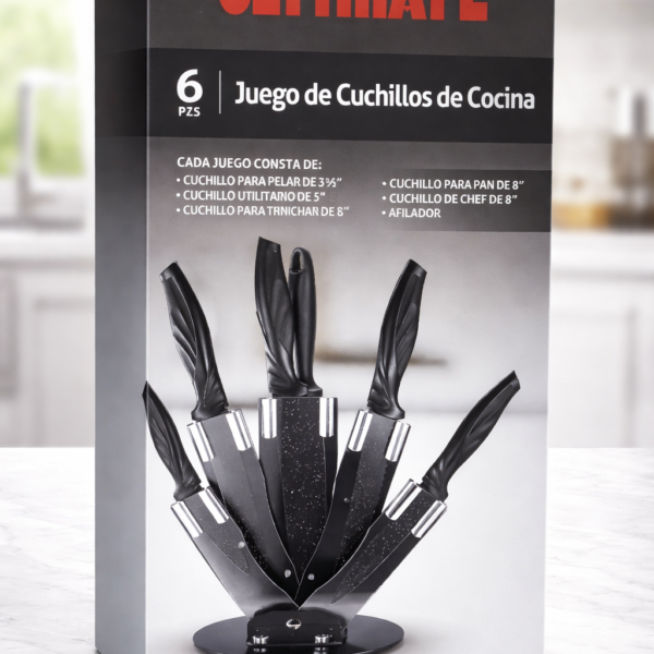 Set de Cuchillos Ultimate 6 Piezas con Soporte REF AWR3301