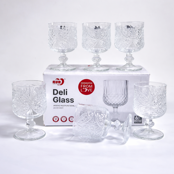 Set Copas x6 Pikaju — Vidrio con Acabado Degradado REF ECO-556