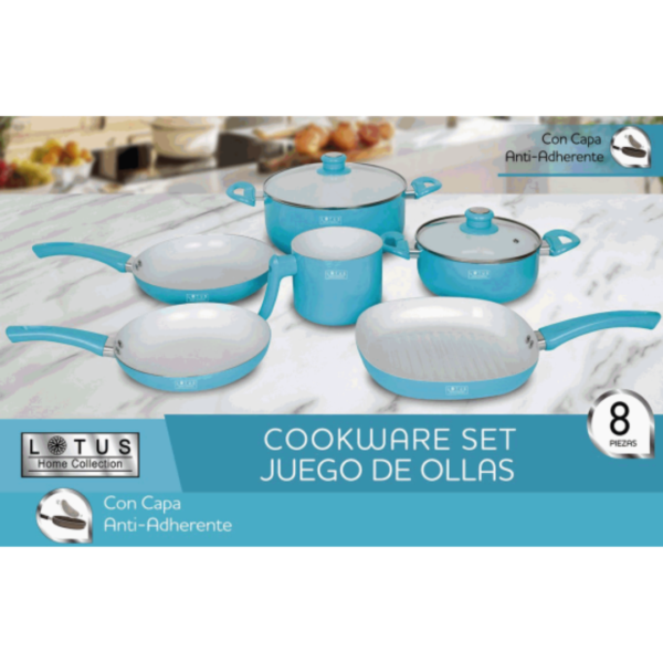 Set Ollas 8 P Blue REF LHC-004-B