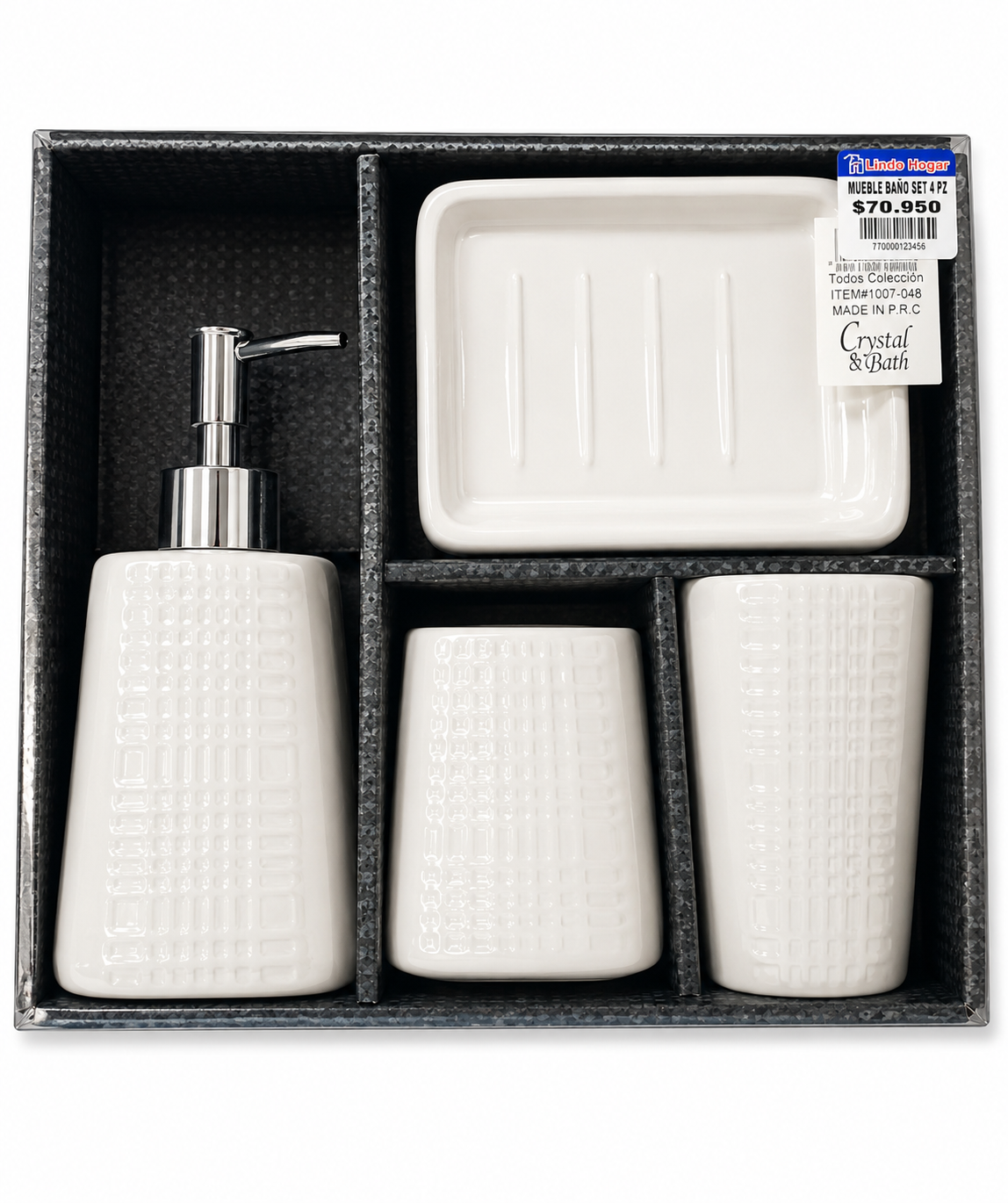Set Baño Crystal Bath 4 P Ref 7498