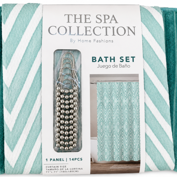 Set Tapete Cortina Ba±o Ref 1432931
